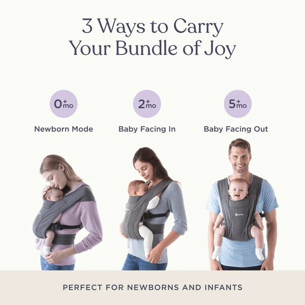 Ergobaby Embrace Knit Newborn Carrier - Heather Grey