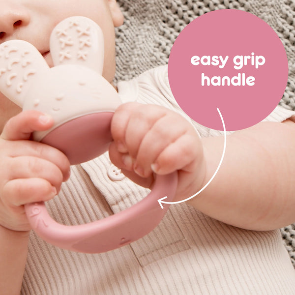 B.Box Chill Plus Fill Bunny Teether - Blush Pink
