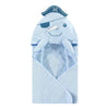 Hudson Baby Animal Face Cotton Hooded Towel, Size 30in x 30in - Narwhal