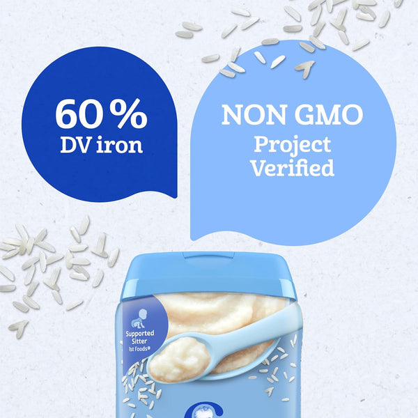 Gerber Cereal for Supported Sitters, 4+ months - Rice