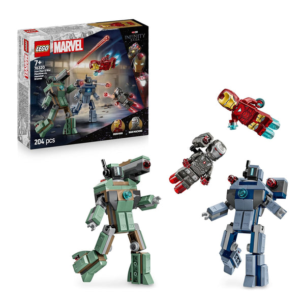 Lego Marvel Iron Man & War Machine vs. Hammer Drones