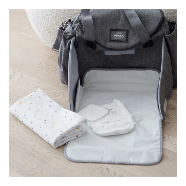 Beaba Sydney II Changing Baby Diaper Bag - Heather Grey