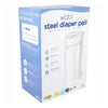 Ubbi Steel Odor Locking Diaper Pail - White - Dezine Kids