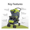 Cortina Cx Stroller - Lima Green - Dezine Kids