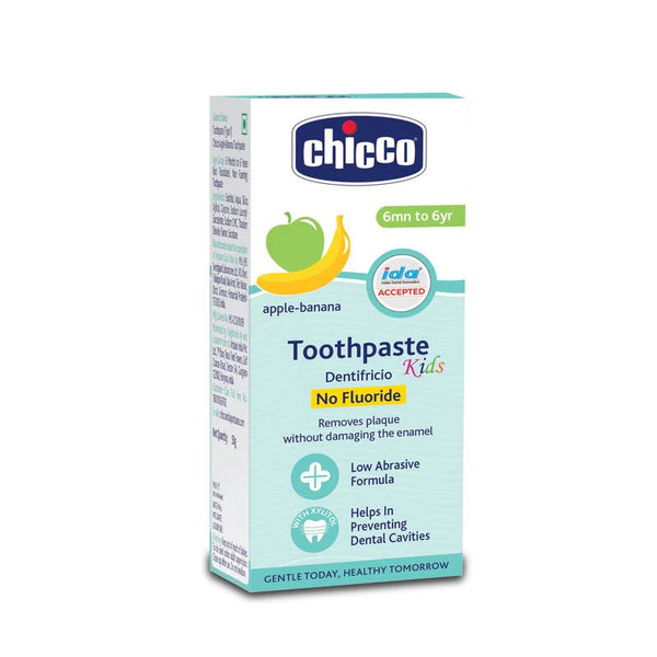 Chicco Tooth Paste Apple Banana No Fluoride (6M to 6Y) - 50 g