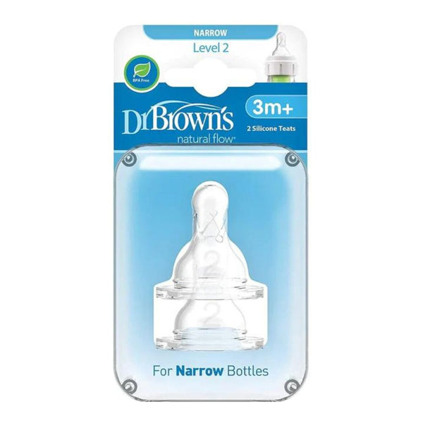 Natural Flow Level 2 Narrow Nipple - Set Of 2 (3 Month+)