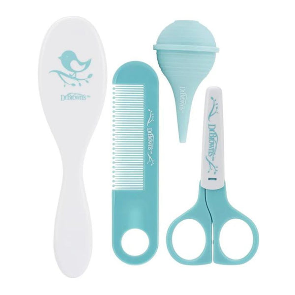 Baby Care Kit (Brush, Comb, Nasal Aspirator, Nail Scissors)