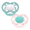 Pink Airplanes Advantage Pacifiers (Stage 2) | Pack Of 2