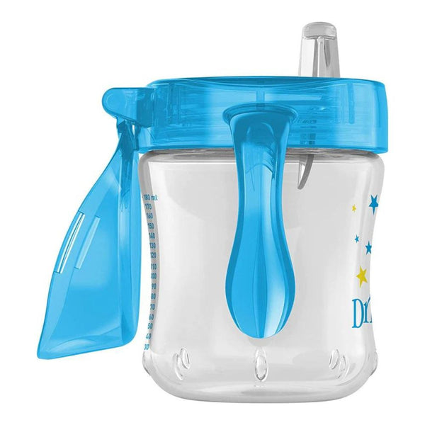 6 Oz/180 Ml Soft Spout Transition Cup With Handle Blue