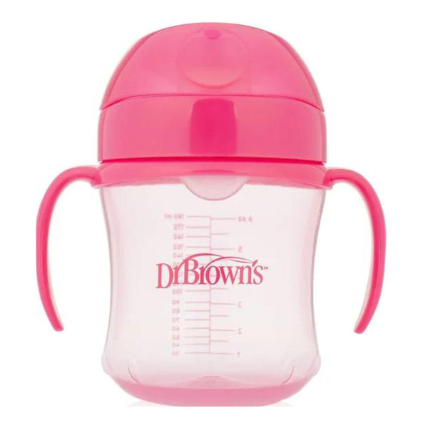 Soft Spout Transition Cup - Pink Deco