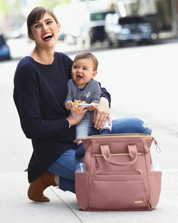 Mainframe Wide Open Backpack Diaper Bag - Dusty Rose