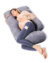Momcozy G shaped Pregnancy Pillow - Grey Velvet