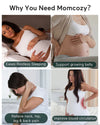 Momcozy G shaped Pregnancy Pillow - Grey Velvet