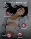Momcozy G shaped Pregnancy Pillow - Grey Velvet