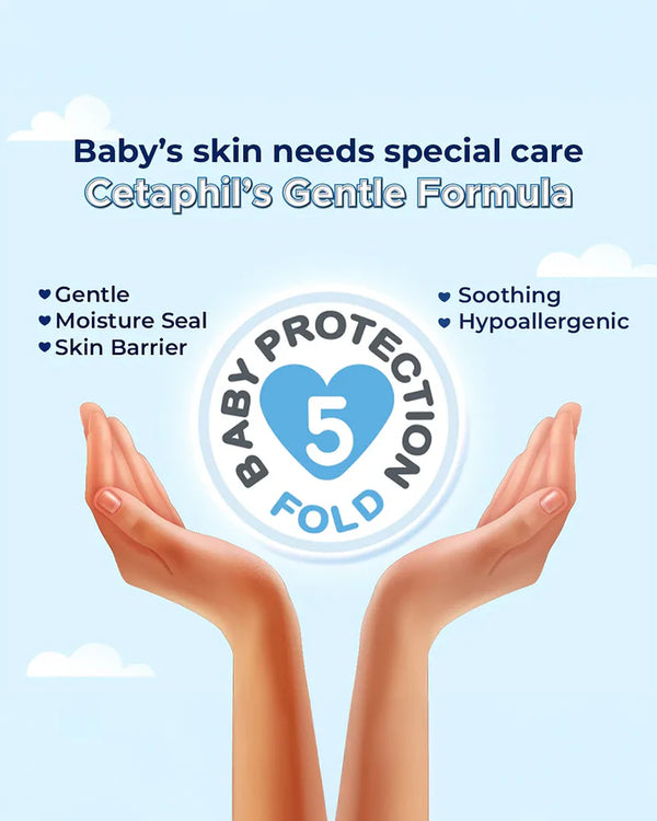 Cetaphil Baby Wash & Shampoo With Organic Calendula - 400 ml - Dezine Kids