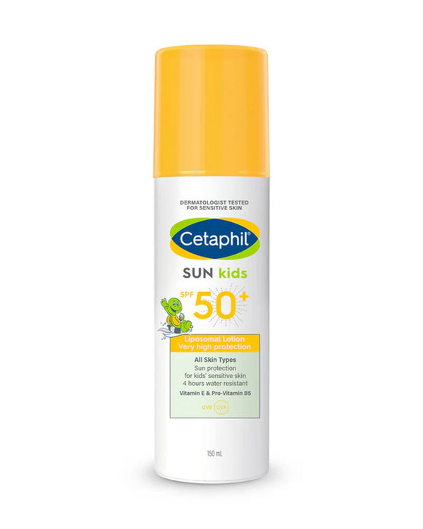 Cetaphil Sun Kids Liposomal Lotion SPF 50+ Sunscreen with Water Resistant, Hypoallergenic & Fragrance Free - 150 ml
