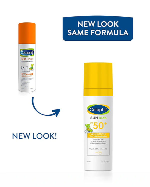 Cetaphil Sun Kids Liposomal Lotion SPF 50+ Sunscreen with Water Resistant, Hypoallergenic & Fragrance Free - 150 ml