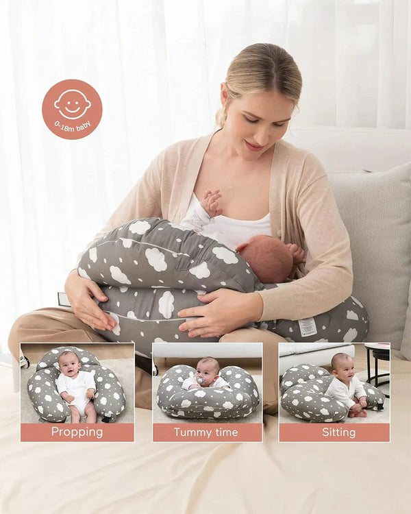 Momcozy Original Adjustable Nursing Pillow for Breastfeeding - Grey