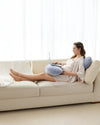 Momcozy F Shaped Pregnancy Pillow Grey - Velvet