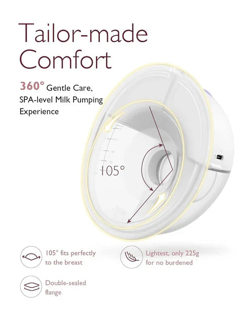 Momcozy M5 Wearable Double Electric Breast Pump - Purple