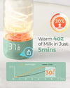 Momcozy Superfast Portable Breast Milk & Water Warmer, Fast Heating, Rechargeable & Travel Friendly - Green