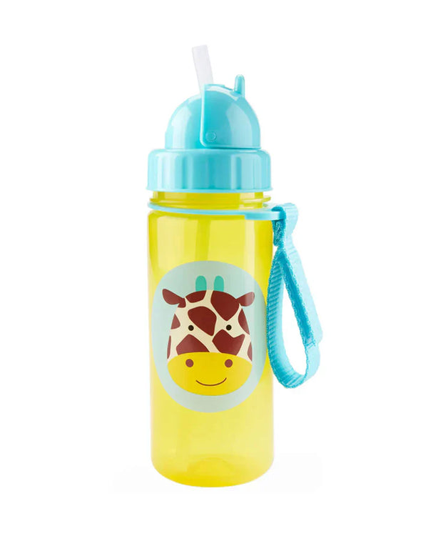 Zoo Straw Sipper-Handy Grab Strap-Giraffe-390 ml - Dezine Kids