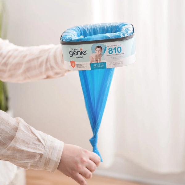 Diaper Genie Jumbo Square Refill Holds Upto 810 Newborn Sized Diapers
