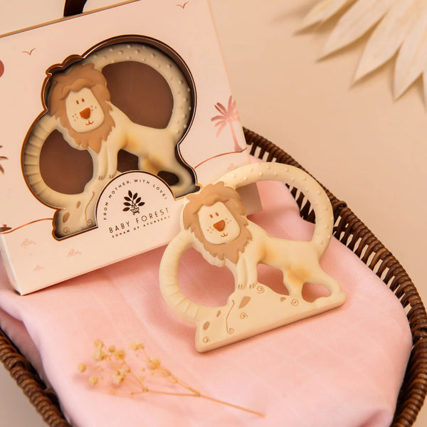 Natkhat Sher Natural Rubber Baby Teether - dezinekids.com