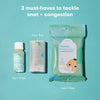 Frida Baby Breathe Easy Kit Sick Day Baby Essentials - 3pc Set Includes Vapor Wipes, Vapor Rub + Organic Vapor
