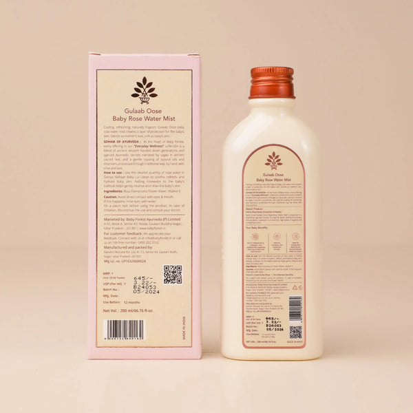 Gulaab Oose Baby Rose Water Mist 200 Ml - dezinekids.com