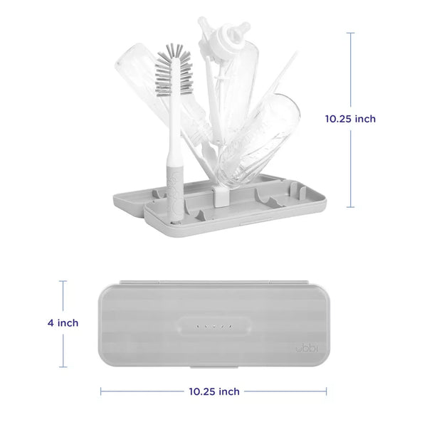 On-The-Go Bottle Drying Rack- Grey - Dezine Kids