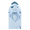 Hudson Baby Infant Boy Cotton Poly Animal Face Hooded Towel, Narwhal, Size 30in x 30in