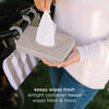 Ubbi On-The-Go Baby Wipes Dispenser - Taupe - Dezine Kids