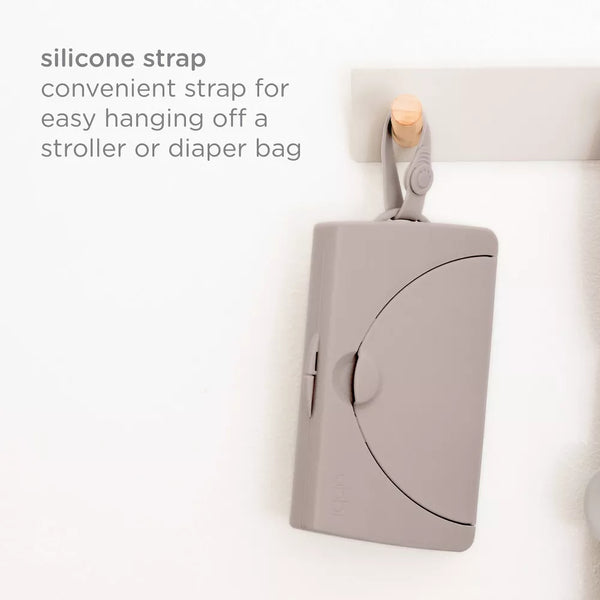 Ubbi On-The-Go Baby Wipes Dispenser - Taupe - Dezine Kids