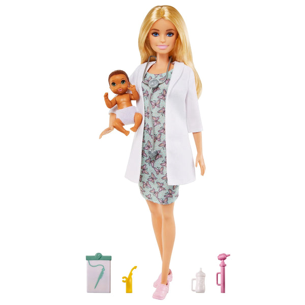 Barbie Baby Doctor Playset with 12 Inch Blonde Doll