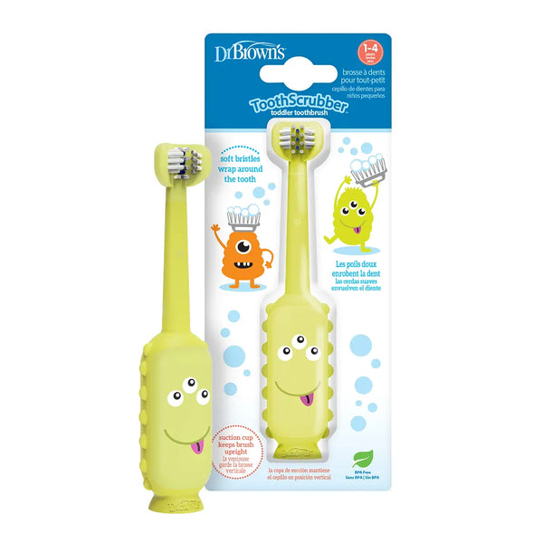 Dr. Browns Tooth Scrubber Toddler Monster Toothbrush - Dezine Kids