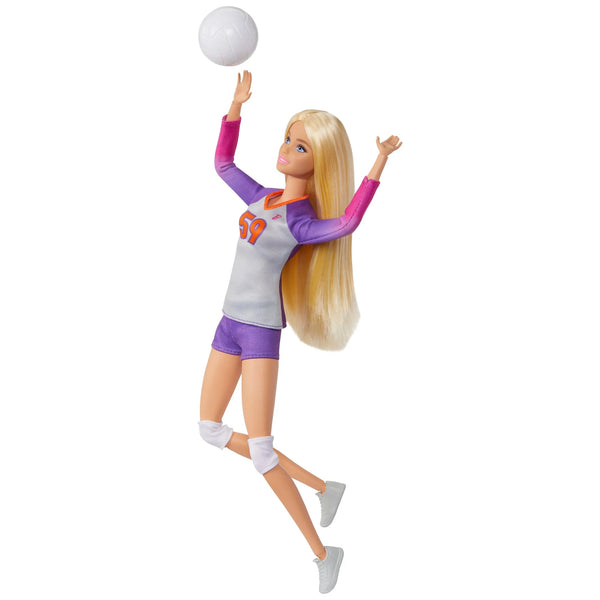 Barbie Made to Move Career Volleyball Player Doll with Uniform and Ball for Kids - Dezine Kids