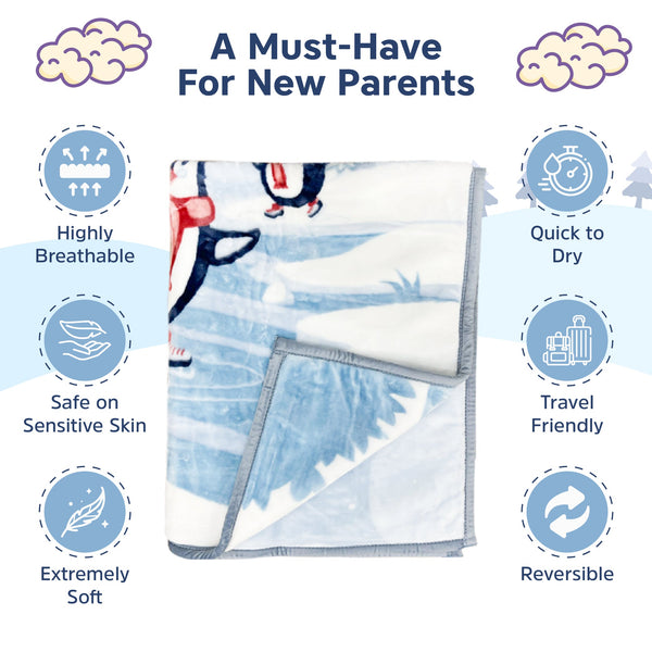 Hopop Soft & Warm Baby Blanket, Cozy, Lightweight & Gentle on Skin