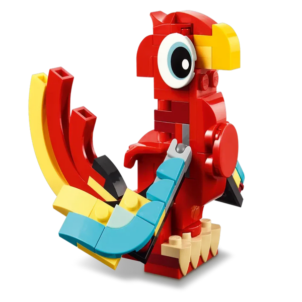 Lego Creator Red Dragon 3 in 1 Animal Toy Set, 149 Pieces - Dezine Kids