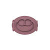 EzPz Mini Feeding Set for Toddlers (Mat, Spoon & Fork)- Mauve