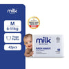 Milk Baby Diaper Yoga Pants, Size M, 42 Pcs, 6 To 11 KG, Carton Box - Dezine Kids