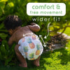 Pureborn Organic Bamboo Diapers Assorted Print Size 2 (3-6 Kg) - 64 Count