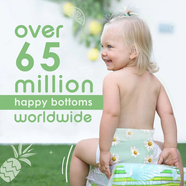 Pureborn Organic Bamboo Diapers Assorted Print Size 6 (16-20 Kg) - 20 Count