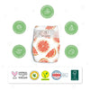 Pureborn Organic Bamboo Diapers Assorted Print New Born (1-3 Kg) - 68 Count