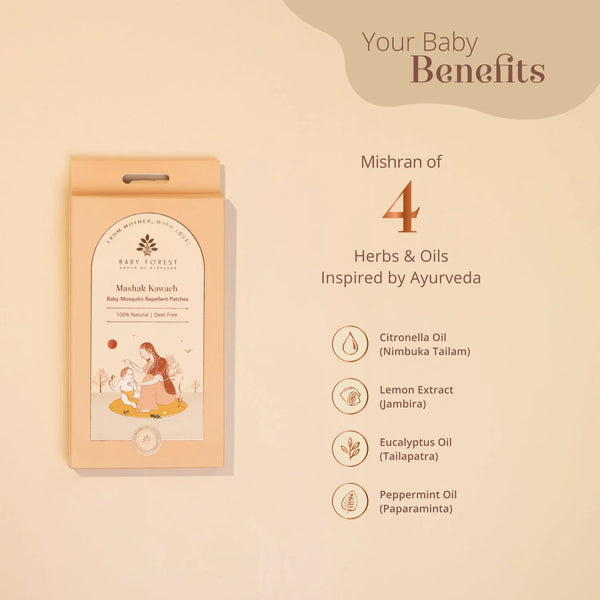 Mashak Kawach Baby Mosquito Repellent Patches - dezinekids.com