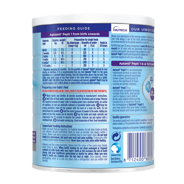 Pepti Stage 1 - 400g, 0-6 Months