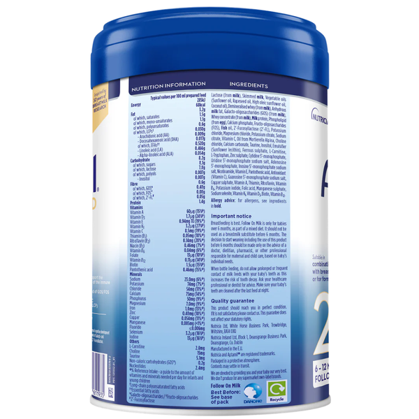 Advanced Follow On Milk Stage 2 -800g, 6-12 Months