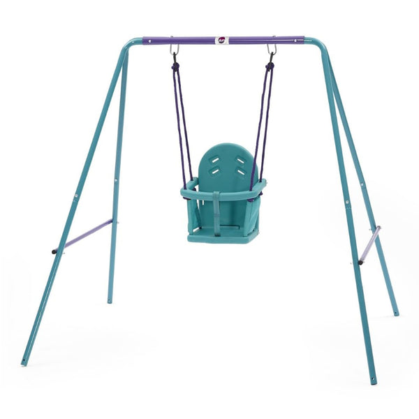 Plum Metal 2-In-1 Swing Set