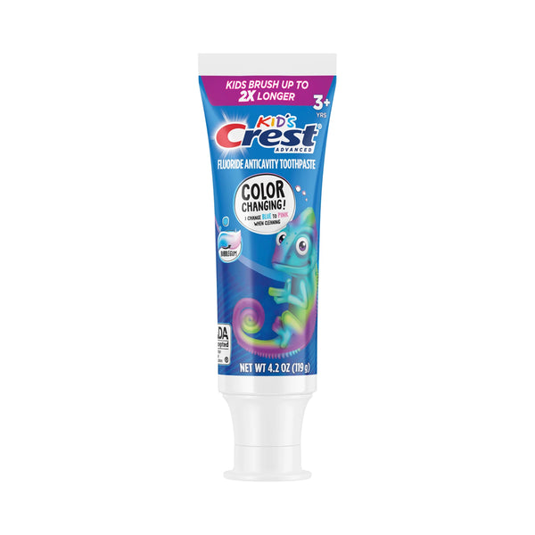 Crest Oral Care, Toothpaste Fluoride Anticavity Bubble Gum 3+ Years - 119 g - Dezine Kids