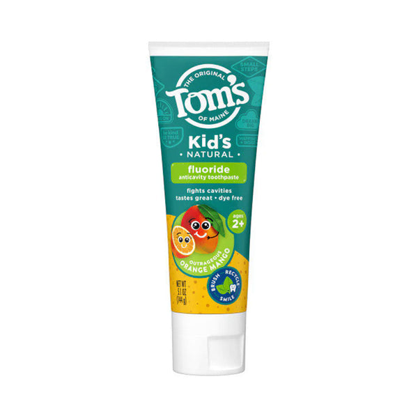 Tom's Outrageous Kids Fluoride Natural Toothpaste - Orange Mango